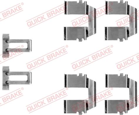 QUICK BRAKE 1091233 - Tarvikesarja, jarrupala inparts.fi