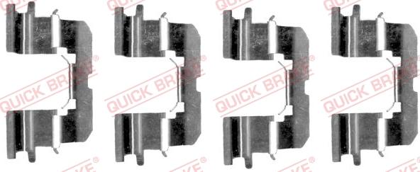 QUICK BRAKE 1091227 - Tarvikesarja, jarrupala inparts.fi