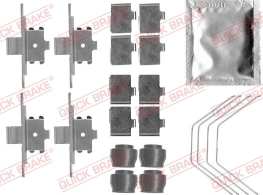 QUICK BRAKE 1091791 - Tarvikesarja, jarrupala inparts.fi