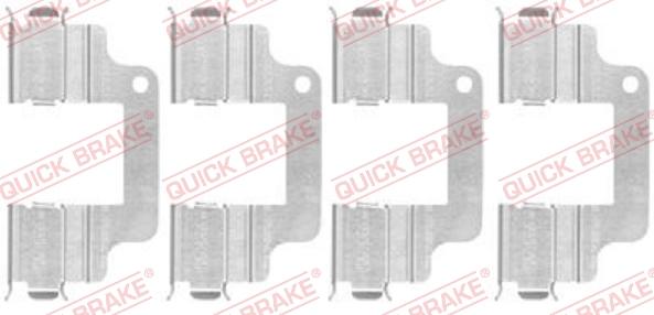 QUICK BRAKE 1091740 - Tarvikesarja, jarrupala inparts.fi