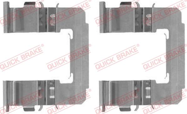 QUICK BRAKE 109-1742-1 - Tarvikesarja, jarrupala inparts.fi