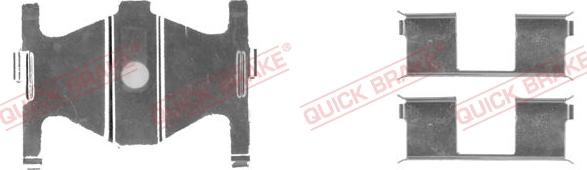 QUICK BRAKE 109-1754-1 - Tarvikesarja, jarrupala inparts.fi