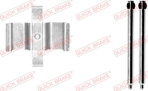 QUICK BRAKE 109-1765-1 - Tarvikesarja, jarrupala inparts.fi