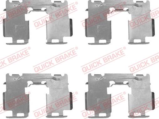 QUICK BRAKE 1091760 - Tarvikesarja, jarrupala inparts.fi