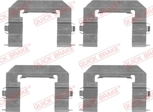 QUICK BRAKE 1091761 - Tarvikesarja, jarrupala inparts.fi