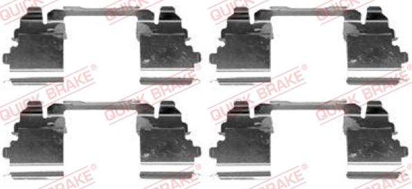 QUICK BRAKE 1091768 - Tarvikesarja, jarrupala inparts.fi