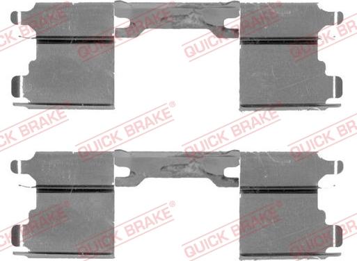 QUICK BRAKE 109-1762-1 - Tarvikesarja, jarrupala inparts.fi