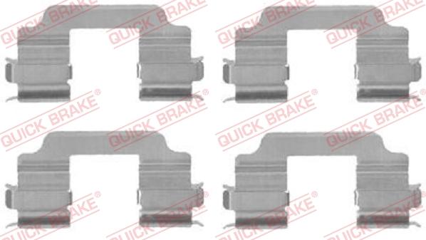 QUICK BRAKE 109-1709 - Tarvikesarja, jarrupala inparts.fi