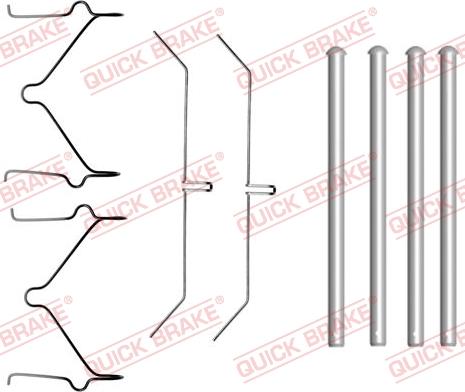 QUICK BRAKE 1091701 - Tarvikesarja, jarrupala inparts.fi