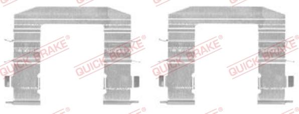 QUICK BRAKE 109-1708-1 - Tarvikesarja, jarrupala inparts.fi