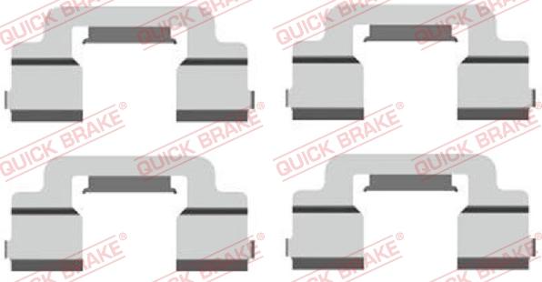 QUICK BRAKE 1091703 - Tarvikesarja, jarrupala inparts.fi