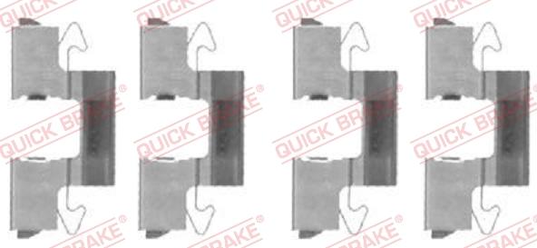 QUICK BRAKE 1091714 - Tarvikesarja, jarrupala inparts.fi