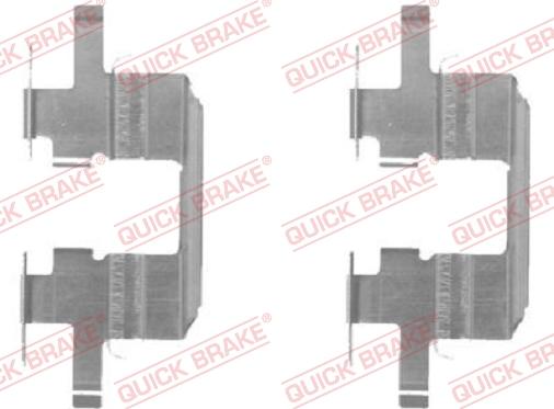 QUICK BRAKE 109-1711-1 - Tarvikesarja, jarrupala inparts.fi