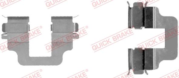 QUICK BRAKE 109-1712-1 - Tarvikesarja, jarrupala inparts.fi