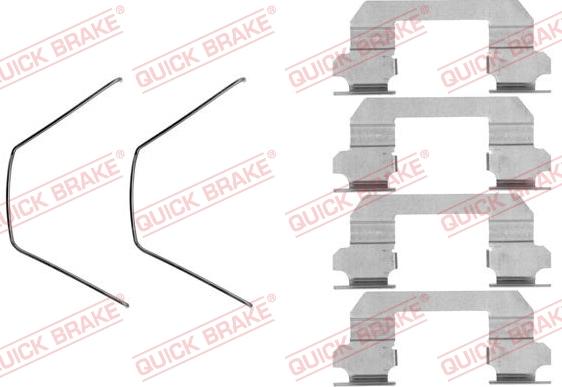 QUICK BRAKE 1091789 - Tarvikesarja, jarrupala inparts.fi