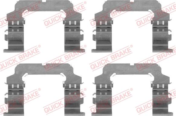 QUICK BRAKE 1091738 - Tarvikesarja, jarrupala inparts.fi