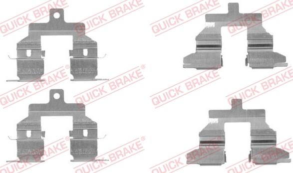 QUICK BRAKE 1091737 - Tarvikesarja, jarrupala inparts.fi