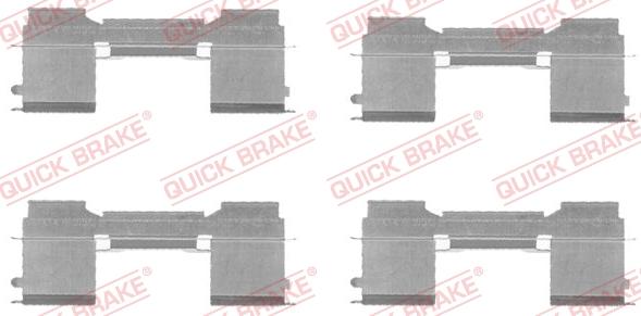 QUICK BRAKE 1091729 - Tarvikesarja, jarrupala inparts.fi