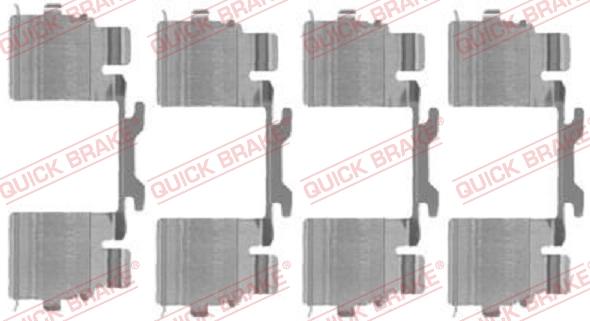 QUICK BRAKE 1091725 - Tarvikesarja, jarrupala inparts.fi