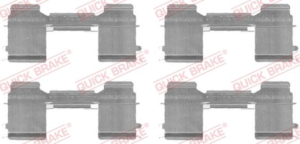 QUICK BRAKE 1091726 - Tarvikesarja, jarrupala inparts.fi