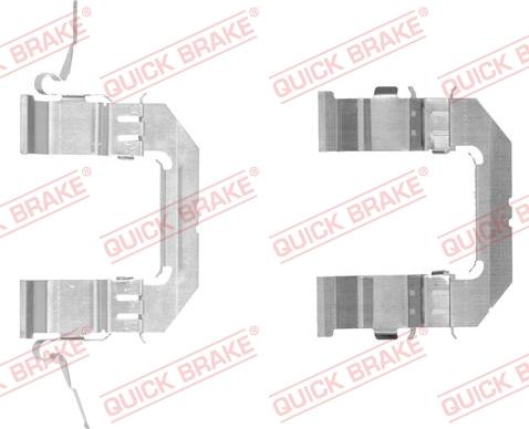 QUICK BRAKE 109-1722-1 - Tarvikesarja, jarrupala inparts.fi