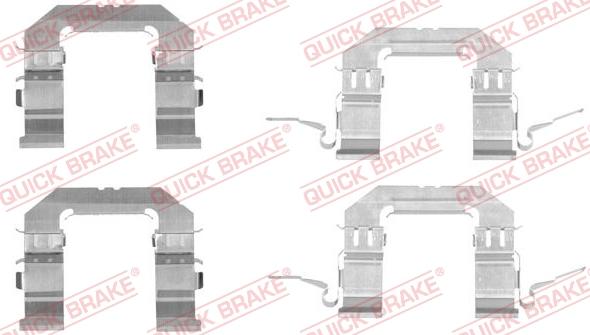 QUICK BRAKE 1091722 - Tarvikesarja, jarrupala inparts.fi