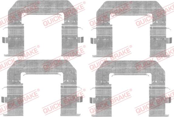 QUICK BRAKE 1091776 - Tarvikesarja, jarrupala inparts.fi