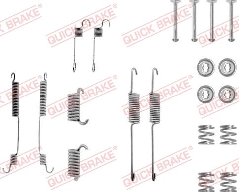 QUICK BRAKE 105-0599 - Tarvikesarja, jarrukengät inparts.fi