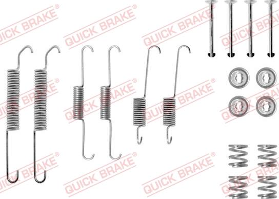 QUICK BRAKE 105-0590 - Tarvikesarja, jarrukengät inparts.fi