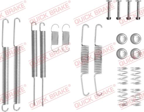 QUICK BRAKE 1050598 - Tarvikesarja, jarrukengät inparts.fi