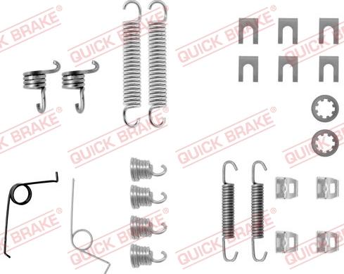 QUICK BRAKE 105-0545 - Tarvikesarja, jarrukengät inparts.fi