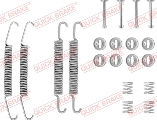 QUICK BRAKE 1050548 - Tarvikesarja, jarrukengät inparts.fi