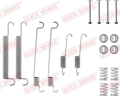 QUICK BRAKE 1050547 - Tarvikesarja, jarrukengät inparts.fi