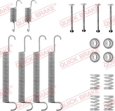 QUICK BRAKE 105-0559 - Tarvikesarja, jarrukengät inparts.fi