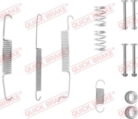 QUICK BRAKE 105-0569-1 - Tarvikesarja, jarrukengät inparts.fi