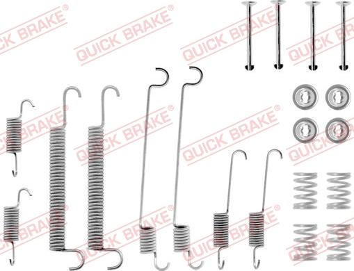 QUICK BRAKE 105-0560 - Tarvikesarja, jarrukengät inparts.fi