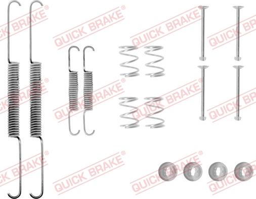 QUICK BRAKE 105-0507 - Tarvikesarja, jarrukengät inparts.fi