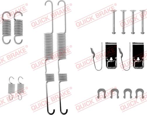 QUICK BRAKE 105-0582 - Tarvikesarja, jarrukengät inparts.fi