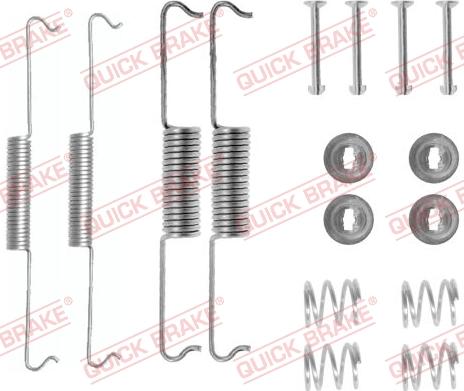 QUICK BRAKE 1050521 - Tarvikesarja, jarrukengät inparts.fi