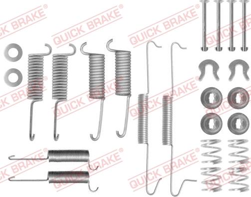 QUICK BRAKE 1050571 - Tarvikesarja, jarrukengät inparts.fi