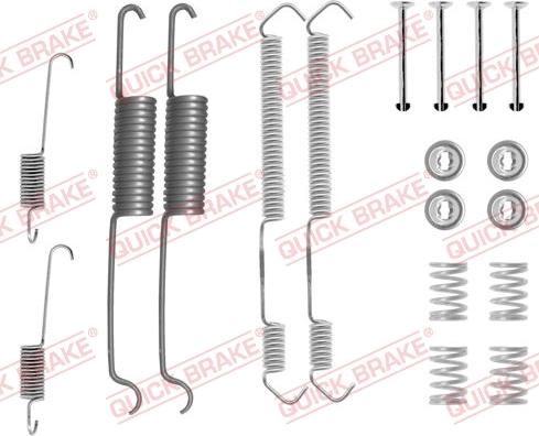 QUICK BRAKE 1050691 - Tarvikesarja, jarrukengät inparts.fi