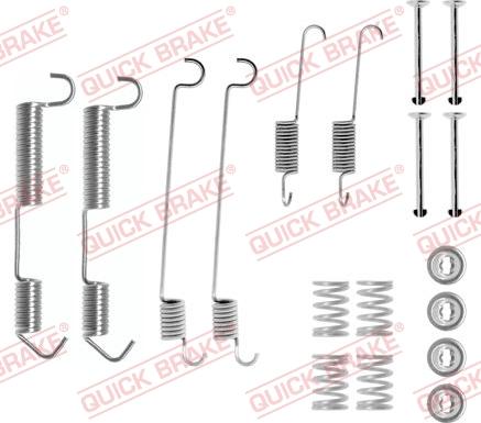 QUICK BRAKE 1050646 - Tarvikesarja, jarrukengät inparts.fi