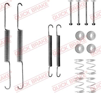 QUICK BRAKE 105-0659 - Tarvikesarja, jarrukengät inparts.fi