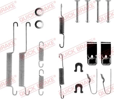 QUICK BRAKE 105-0654 - Tarvikesarja, jarrukengät inparts.fi