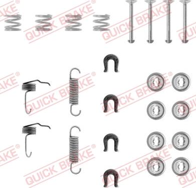 QUICK BRAKE 105-0655 - Tarvikesarja, jarrukengät inparts.fi