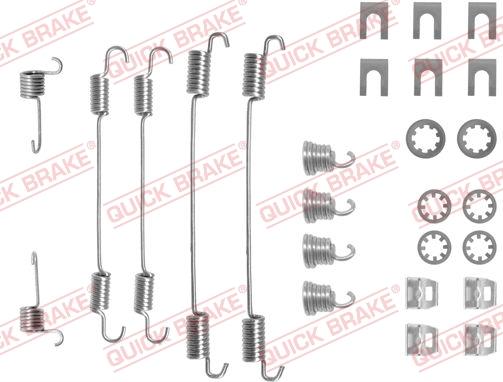 QUICK BRAKE 105-0656 - Tarvikesarja, jarrukengät inparts.fi