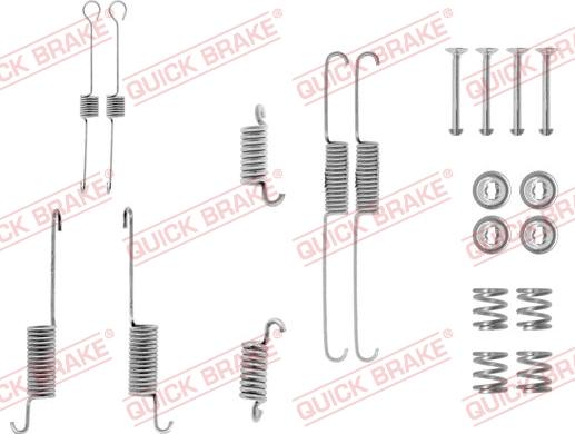 QUICK BRAKE 105-0615 - Tarvikesarja, jarrukengät inparts.fi