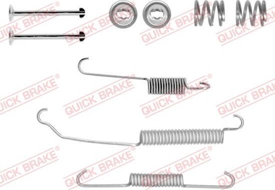 QUICK BRAKE 105-0618-1 - Tarvikesarja, jarrukengät inparts.fi