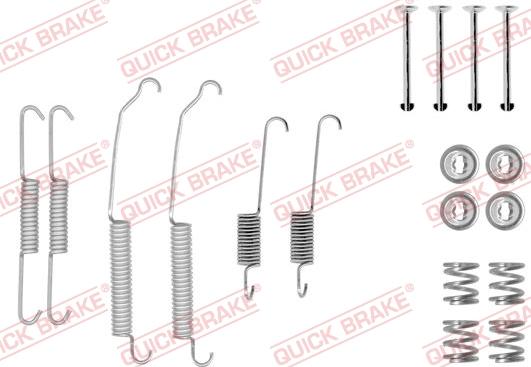 QUICK BRAKE 1050618 - Tarvikesarja, jarrukengät inparts.fi