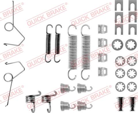 QUICK BRAKE 1050686 - Tarvikesarja, jarrukengät inparts.fi